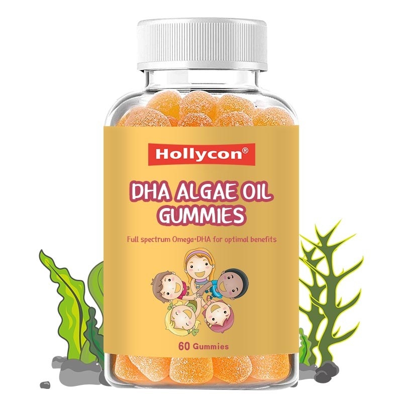 Nutrition DHA ALGAE Oil Gummies EPA DHA زيت كبد سمك القد حبوب صمغ للأطفال البالغين