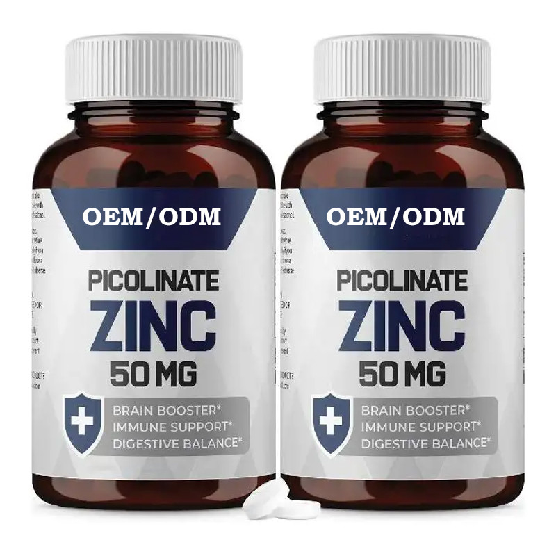 بيكولينات الزنك OEM 30mg مكمل جيد الامتصاص للنمو وظيفة المناعة كبسولات