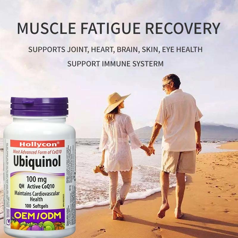 مكمل OEM للرعاية الصحية يدعم صحة القلب والأوعية الدموية C Ubiquinol Coenzyme Q10 Softgel Capsules لقلب صحي Q10