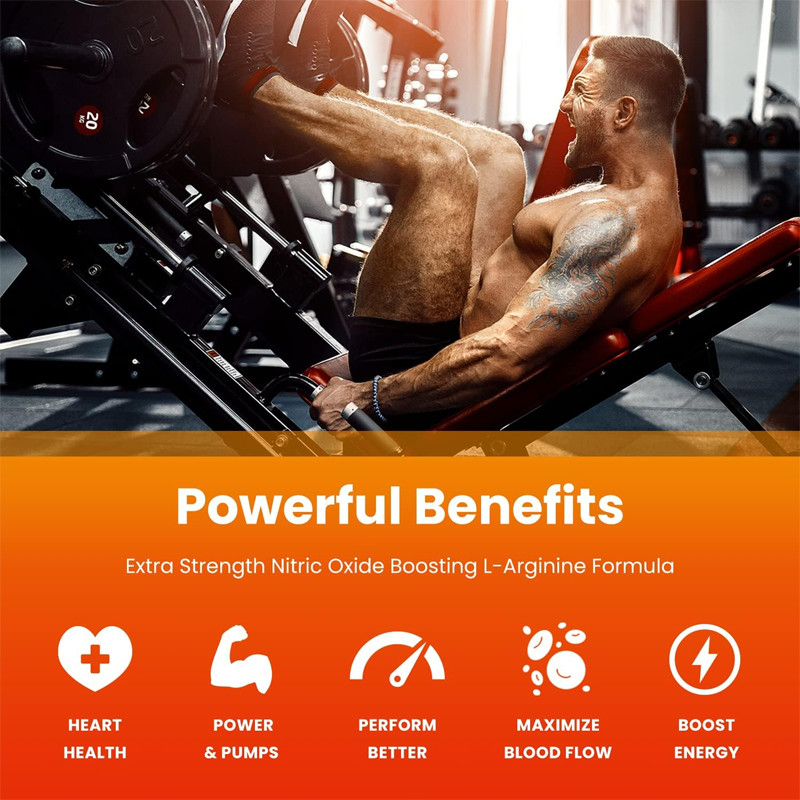 OEM مكملات الـ L Arginine الممتازة L-Arginine Powder & L Citrulline المحسنة بذور العنب والزنجبيل