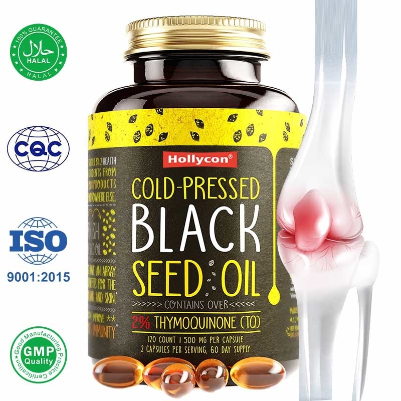 زيت البذور السوداء الحلوي 1000mg زيت بذور الكمون الأسود لدعم المناعة