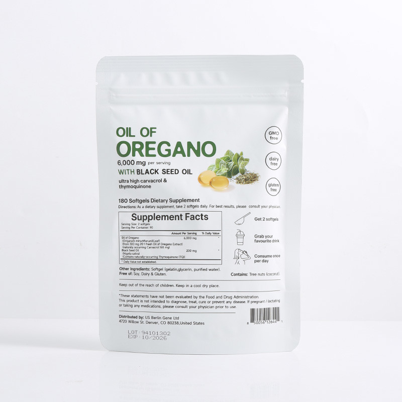 زيت الاوريغانو العضوي 6000mg زيت الاوريغانو لضمان المناعة