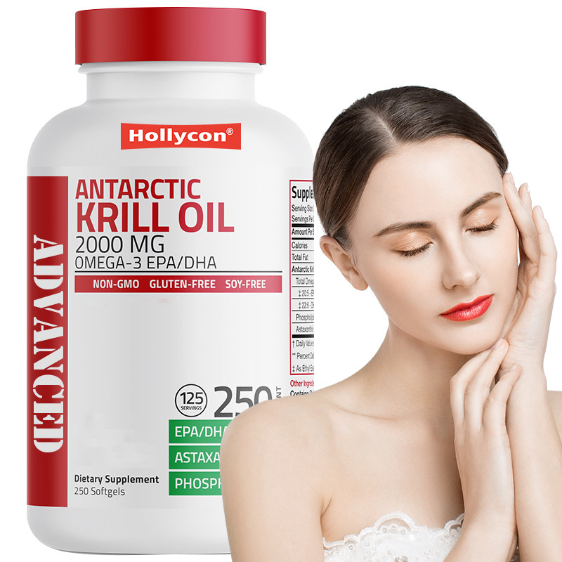 زيت الكريل القطبي لدعم الصحة العامة 2000mg زيت الكريل القطبي الحلوي