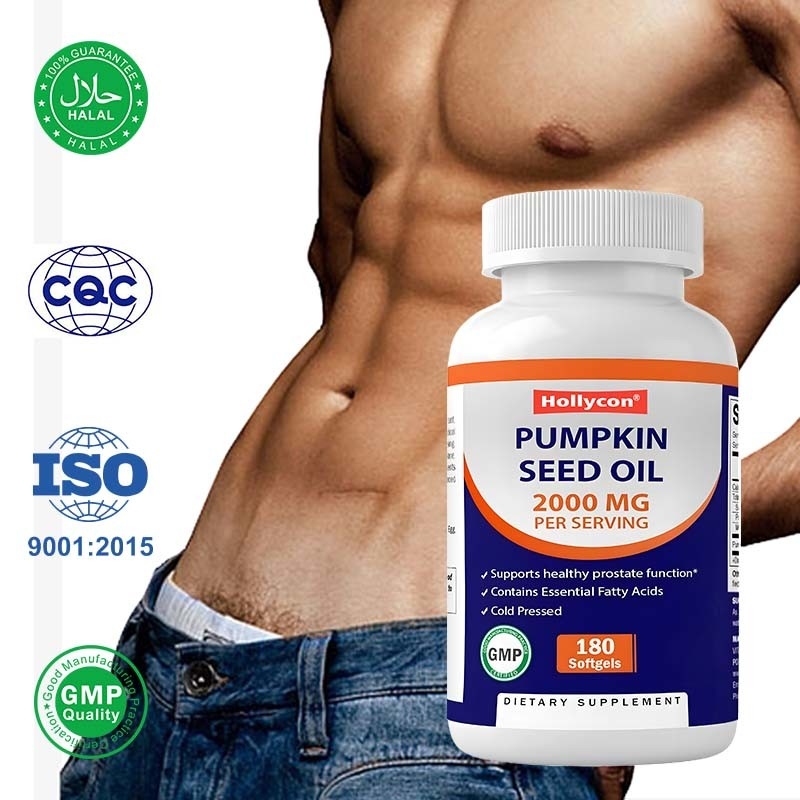 زيت بذور اليقطين (OEM Pumpkin Seed Oil Softgels) لتعزيز صحة فروة الرأس 2000 ملغ زيت بذور اليقطين