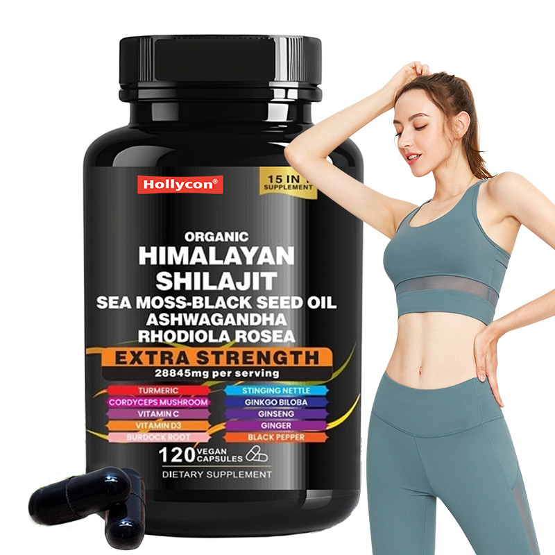 OEM الكبسولات النقية الهيمالايية النقية للدعم المناعي الكبسولات Shilajit