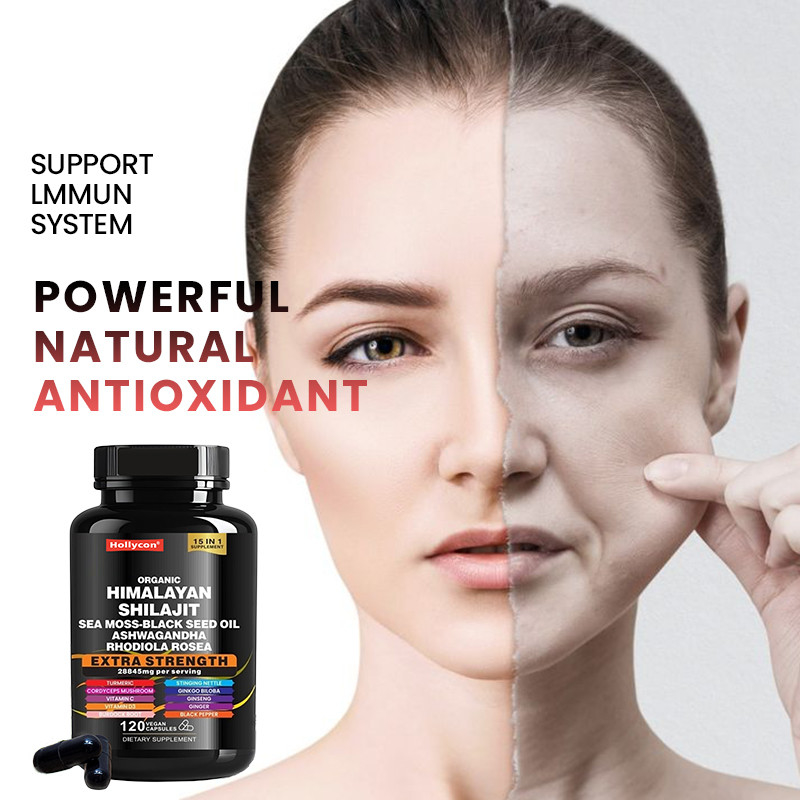 OEM الكبسولات النقية الهيمالايية النقية للدعم المناعي الكبسولات Shilajit