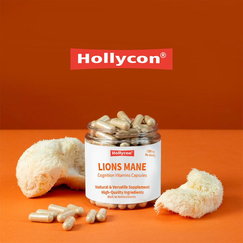 يدعم المصنع الوضوح والتركيز ومكافحة الإجهاد التأكسدي ودعم الصحة العامة والحيوية و فطر عرف الأسد والإدراك والفيتامينات والكبسولات