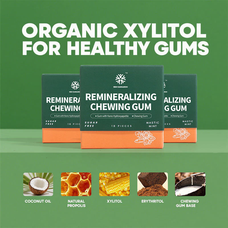 إعادة التعدين العلكة المعدة يدويا العطرة النعناع الرائحة هيدروكسياباتيت زيت جوز الهند الفحم المنشط الحماية المسمار الخالية من السكر دعم العناية الفموية