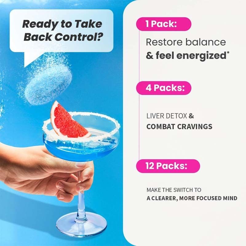 قرص فوار لمكافحة الرغبة الشديدة في الكحول وتطهير الكبد وتعزيز صحته