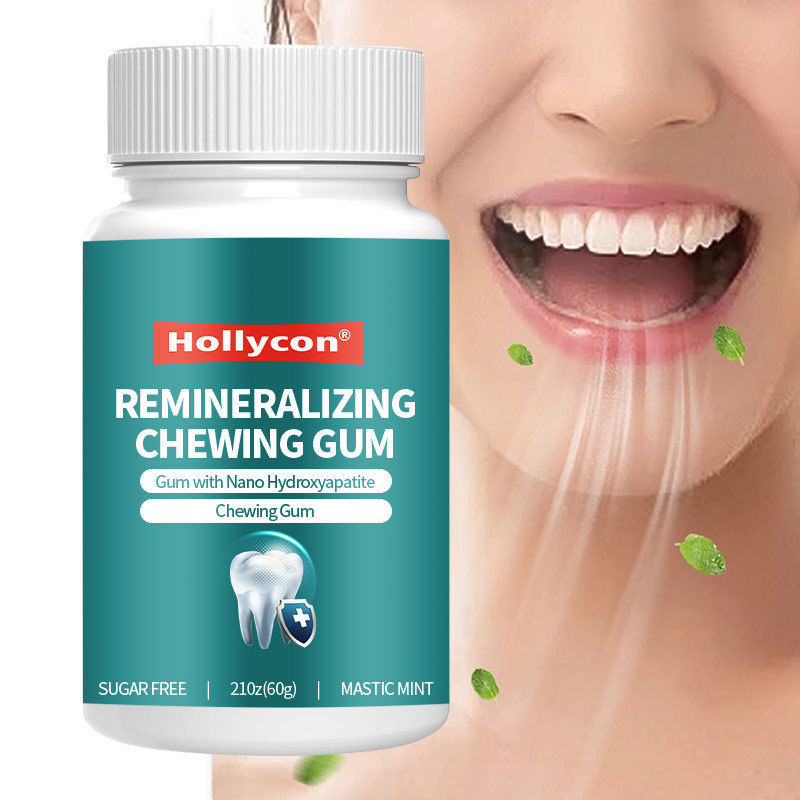 علكة خالية من السكر مع النانو هيدروكسياباتيت - أنفاس طازجة وصحة الفم العلكة الفلفلية المعدلة من جديد