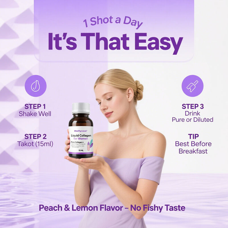 الكولاجين النقي+ الكولاجين السائل للنساء - 4000 ملغ من الببتيدات البحرية للبشرة المشعة وصحة الشعر والأظافر - حمض الهيالورونيك ، فيتامين هـ