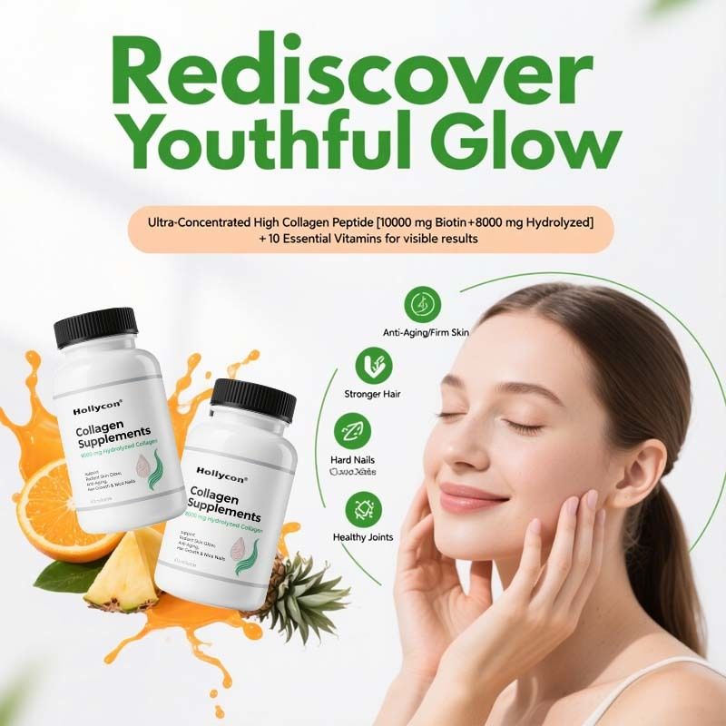 الكولاجين السائل للنساء والرجال pine'o'range ذوي النكهة الممتازة 10000 MCG Biotin+8000 ملغ من الكولاجين المائي لتوهج الجلد المشع ، ومضادة للشيخوخة ، ونمو الشعر والأظافر اللطيفة