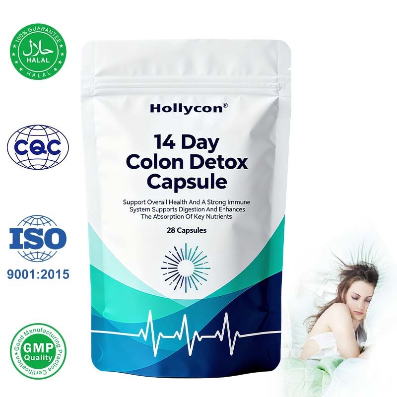 مكمل تنظيف القولون لمدة 14 يوماً مع 28 كبسولة عالية القوة و 24 شهرًا من عمر الصلاحية لصحة الأمعاء