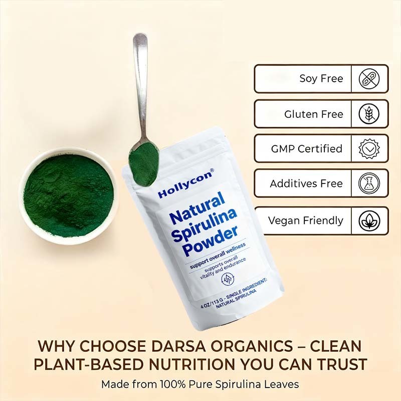 مسحوق سبيرولينا المصنع 4 أوقية (113 غرام) ، غذاء فائق طبيعي من النباتات، غني بالبروتين والحديد و B12 للطاقة والمنع والتحرير من السموم، العصائر والعصائر، نباتية، غير معدلة وراثياً، بدون إضافات، صيغة مخصصة