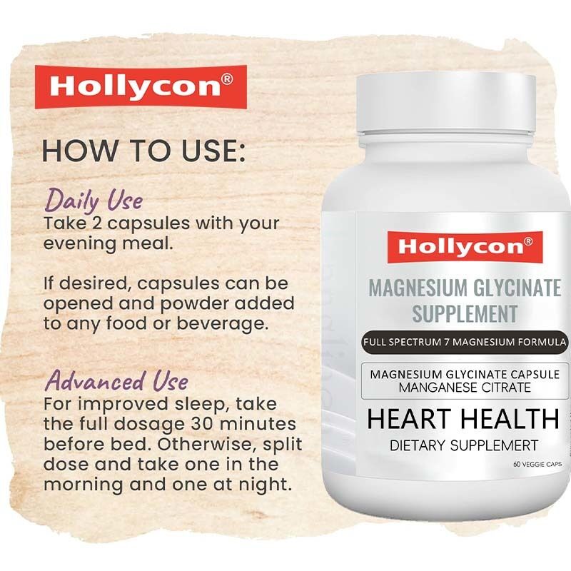 المكملات المكملة للمغنيسيوم غليسينات النوم العضلات صحة القلب المغنيسيوم المعقد سيترات المانغنيز المغنيسيوم غليسينات كبسولة