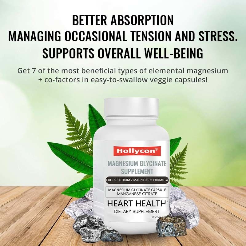 المكملات المكملة للمغنيسيوم غليسينات النوم العضلات صحة القلب المغنيسيوم المعقد سيترات المانغنيز المغنيسيوم غليسينات كبسولة