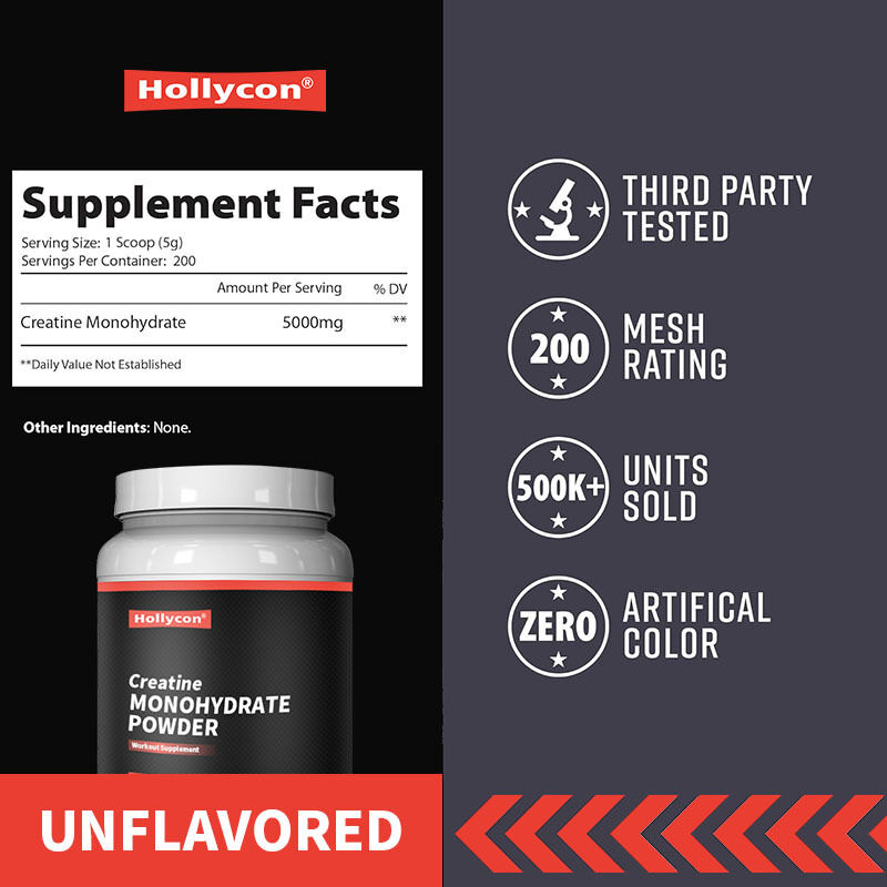 مكمل غذائي لما قبل وبعد التمرين من شركة OEM ميكرونيزد للرجال والنساء لدعم الطاقة سهل الخلط مسحوق مونوهيدرات الكرياتين