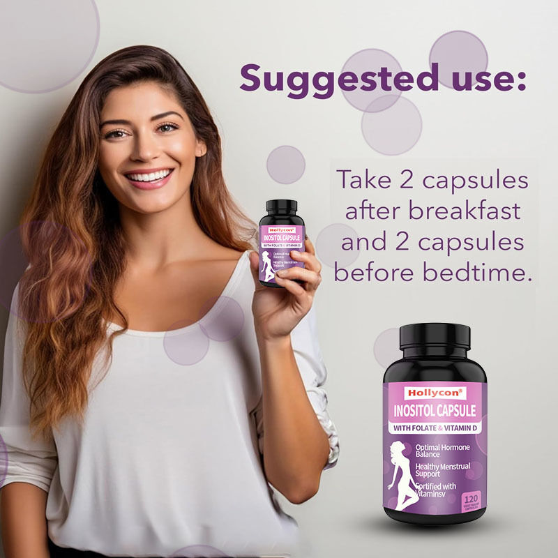 مكمل إينوزيتول ممتاز من الشركة المصنعة الأصلية، إينوزيتول بلس، توازن هرموني صحي ودعم صحة المبيض للمرأة، كبسولات إينوزيتول