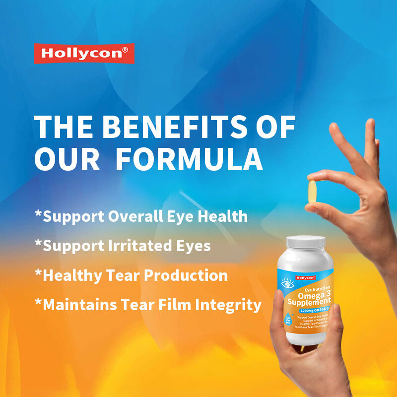 مكمل أوميغا 3 OEM 1200 مجم لتغذية العين زيت السمك العضوي من بذور الكتان ثلاثي الجليسريد وفيتامين هـ كبسولة هلامية أوميغا 3