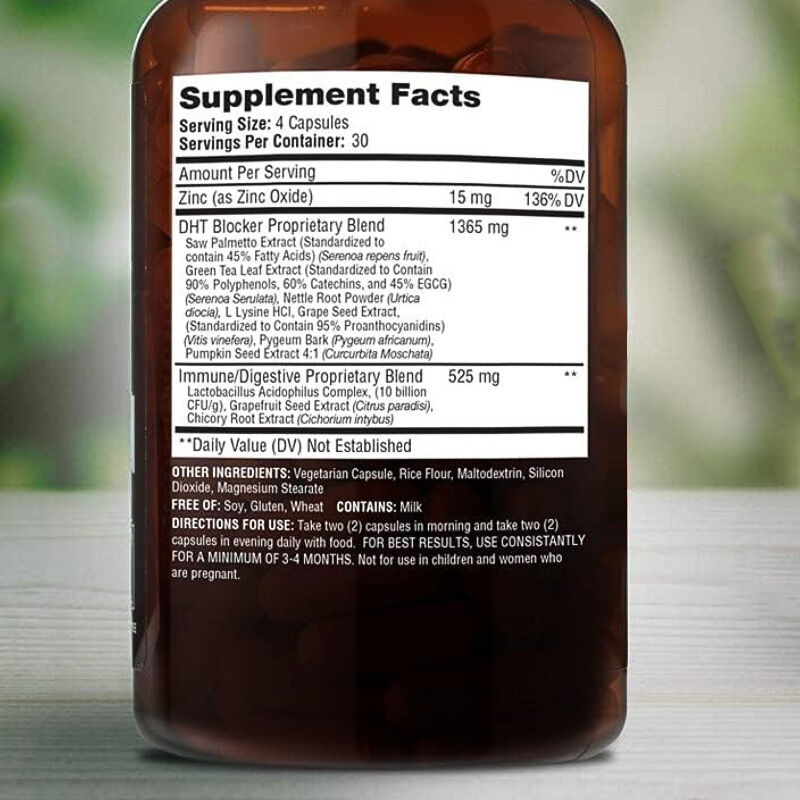 مكمل نمو الشعر من المصنع الأصلي لتساقط الشعر الوراثي للرجال والنساء، تحكم في تساقط الشعر، كبسولات نمو الشعر للجهاز المناعي