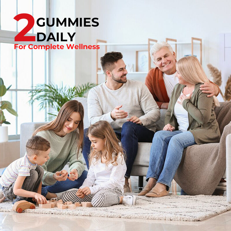 ODM OEM مخصصة الطحالب البحرية الحلوى العودية الحلوى فيتامين C D + الزنك الحلوى العودية الطحالب البحرية جذور البردوك النباتية العودية