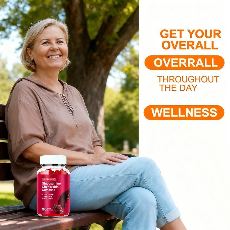OEM مكمل دعم المفاصل القوية الإضافية مع MSM و Flexibility Elderberry Glucosamine Chondroitin Gummies
