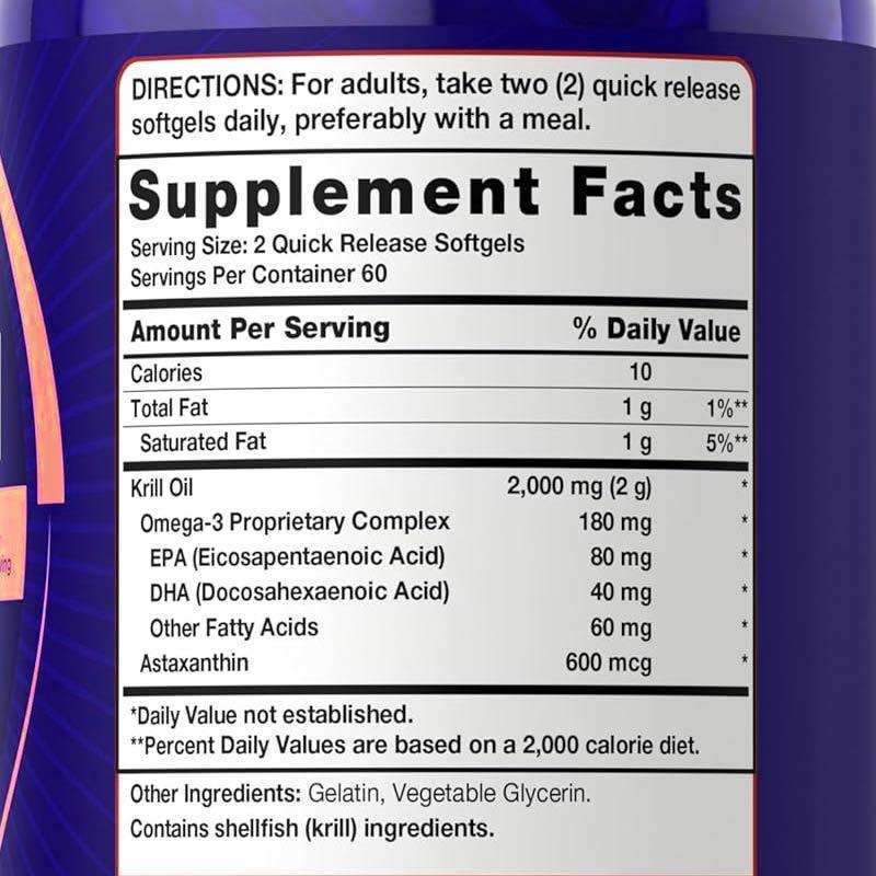 OEM/ODM Premium Omega-3 Krill Oil Softgels Concentrated EPA DHA for Heart Brain Health Support