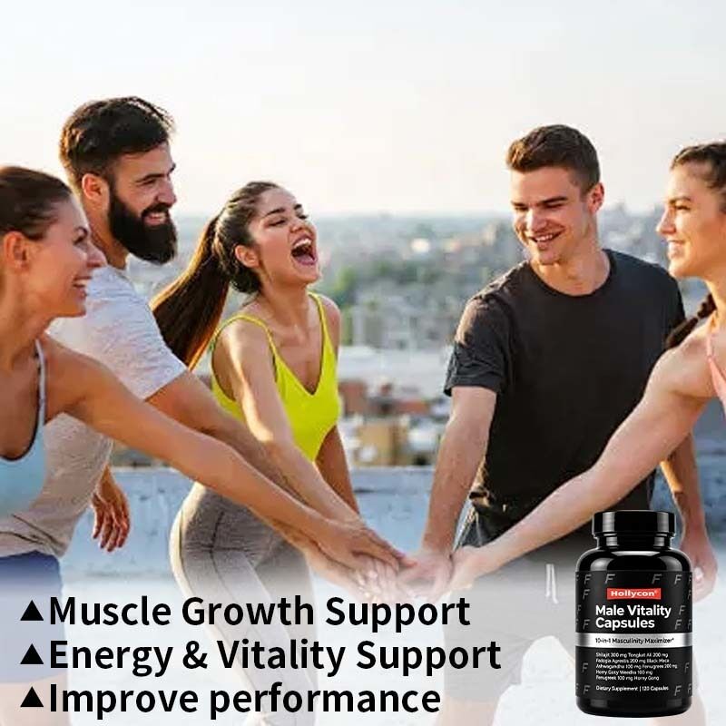 مصنع OEM / ODM كبسولات الحيوية الذكورية مع Shilajit ، Tongkat Ali ، و Fadogia Agrestis لدعم العضلات والطاقة والحيوية
