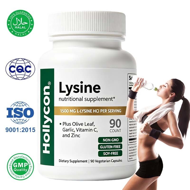 Private Label Customizable L-Lysine Amino Acid Capsules for Maintaining Muscle Balance with 24 Months Shelf Life