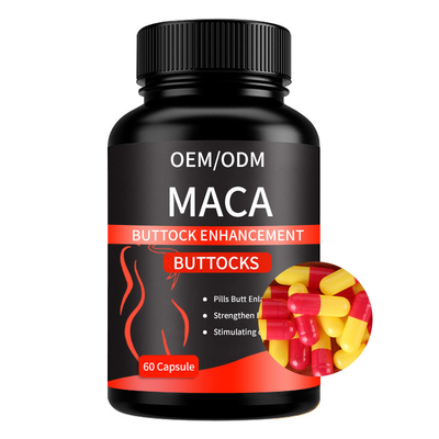مكمل جذر Maca OEM كبسولات Maca لتحسين الأرداف 5000 ملغ