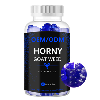 يكمل L-Arginine BCAA Male Enhancement Gummies أعشاب الماعز القرنية مع الماكا