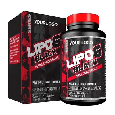 FDA Fat Burner Herbal Slim Capsule يبو 6 Black 120 كبسولة فعالة للغاية