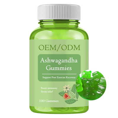 OEM 60 Ashwagandha ملحق Gummies لتخفيف الإجهاد طاقة المناعة