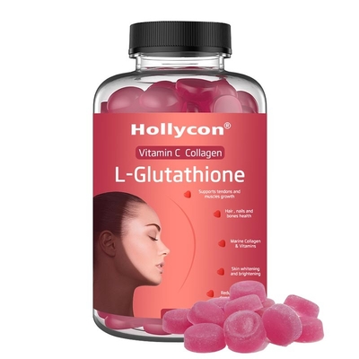 المكملات المضادة للشيخوخة OEM Collagen L-glutathione Gummies حبوب تبييض البشرة