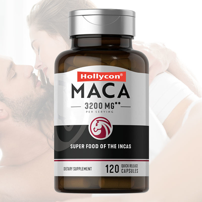 3200mg مكمل جذر Maca أسود أحمر أصفر التوازن الهرموني يحسن المزاج التركيز كبسولات Maca الجذر