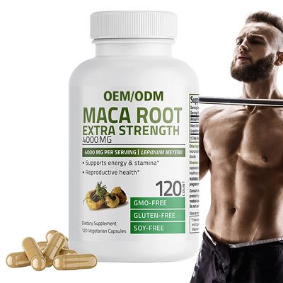 مكمل جذر Maca Boost Energy بقوة إضافية 4000 مجم لكل جرعة 120 كبسولة