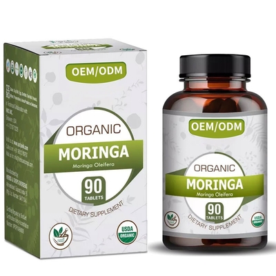 الموردين 1500mg كبسولة الحمراء العشبية Moringa Oleifera أقراص لحرق الدهون