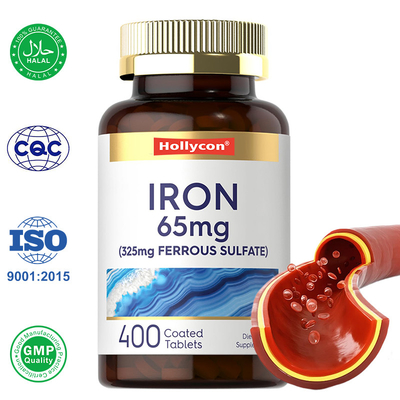 أقراص الحديد المعدة من قبل المُصنّع 365mg كبريتات الحديد الحديدية لإنتاج خلايا الدم الحمراء
