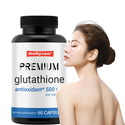 كبسولات الغلوتاثيون الممتازة من OEM لدعم الكبد 500mg مكمل الغلوتاثيون