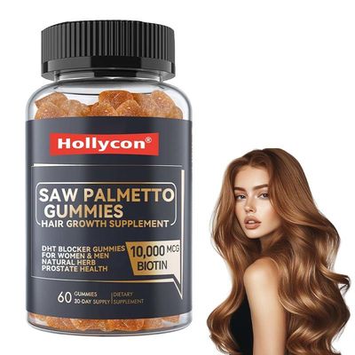 Factory Hair Growth Supplement for Women & Men DHT Blocker Gummies Support Hormonal Balance  Prostate Health Saw Palmetto Gummies